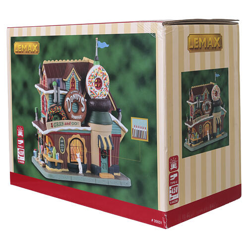 Danny's Donuts & Coffee edificio illuminato Lemax Harvest Crossing 20x19x11 cm - 35031 8