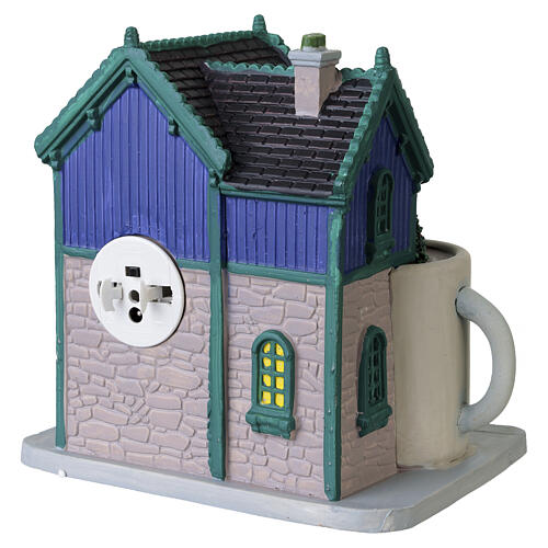Books And Brews Café edificio illuminato Lemax Caddington Village 18x17x13 cm - 35038 5