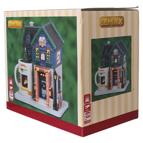 Books And Brews Café edificio illuminato Lemax Caddington Village 18x17x13 cm - 35038 7