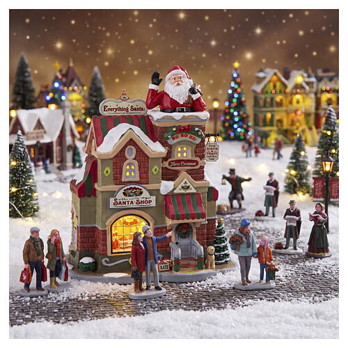 The Santa Shop beleuchtetes Gebäude Lemax Caddington Village 23x19x13 cm - 35039 2