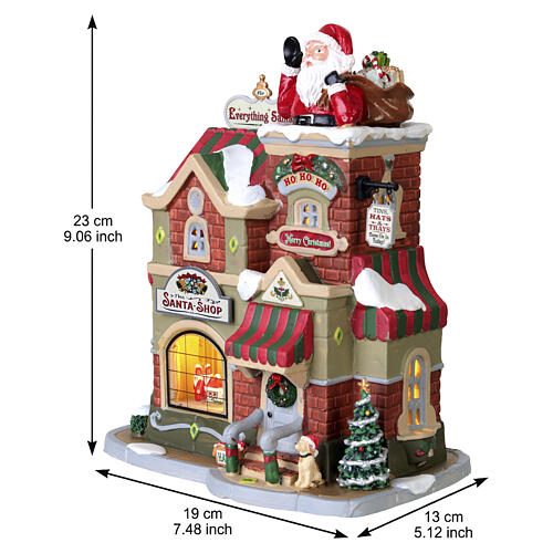 The Santa Shop beleuchtetes Gebäude Lemax Caddington Village 23x19x13 cm - 35039 3