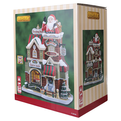 The Santa Shop edificio illuminato Lemax Caddington Village 23x19x13 cm - 35039 7