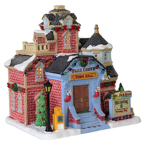 Park Grove Town Hall beleuchtetes Gebäude Lemax Caddington Village 20x19x15 cm - 35045 4