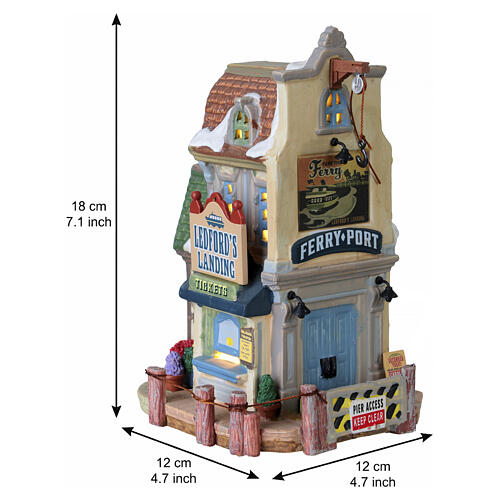 Ledford's Landing elemento illuminato Lemax Plymouth Corners 18x12x12 cm - 35052 3
