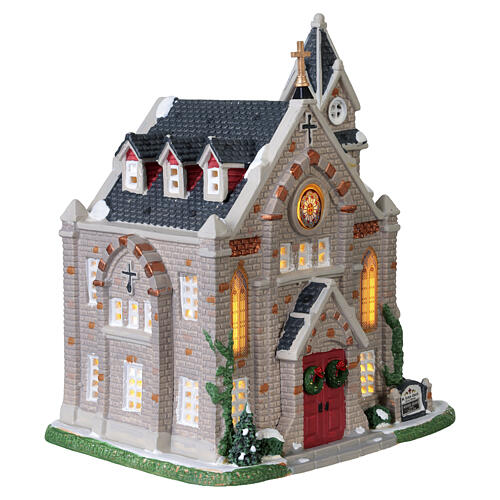 St. Luke's Church beleuchtetes Gebäude Lemax Caddington Village 22x18x14 cm - 35055 5