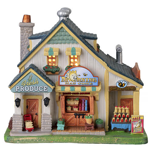 Morning Has Come Market - Mercado Morning Has Come iluminado accesorio Lemax Caddington Village 17x19x13  cm - 35056 1
