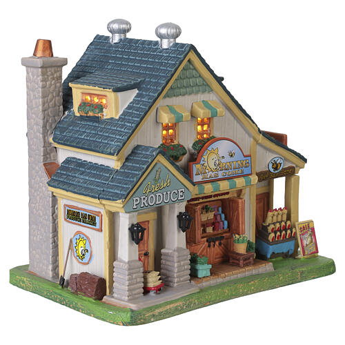 Morning Has Come Market illuminato Lemax Caddington Village 17x19x13 cm - 35056 4
