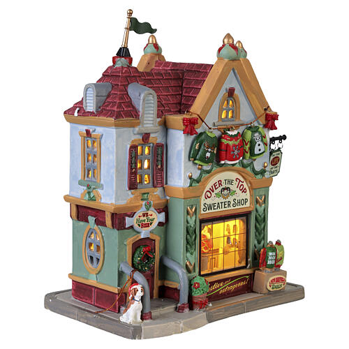 Over The Top Sweater Shop beleuchtetes Gebäude Lemax Caddington Village 21x17x11 cm - 35061 4