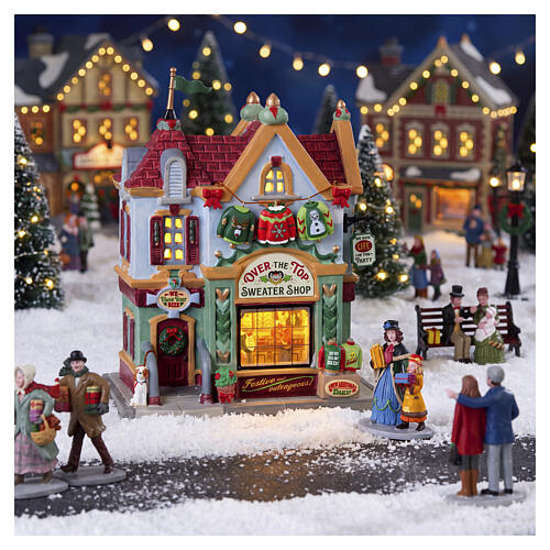 Over The Top Sweater Shop edifício iluminado Lemax Caddington Village 21x17x11 cm - 35061 2