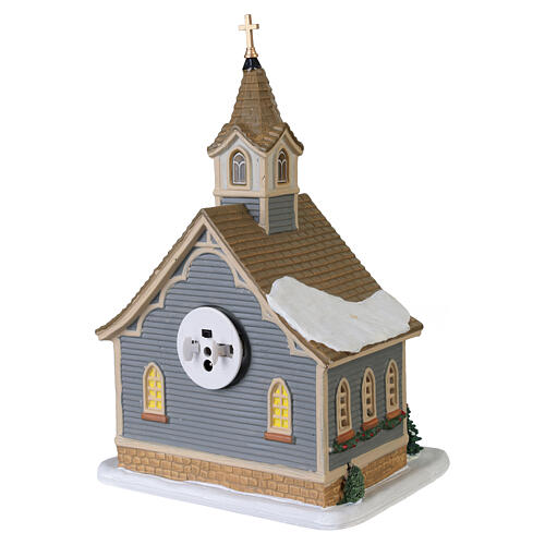 Small Town Church illuminated building by Lemax, Caddington Village, 9.1x6.1x5 in - 35066 5