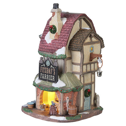 Fitzroy's Farrier bâtiment éclairé Lemax Caddington Village 18x13x11 cm - 35068 4