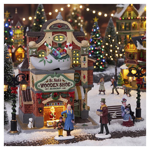 St. Nick's Wooden Shoe Shop beleuchtetes Gebäude Lemax Caddington Village 22x15x10 cm - 35069 2
