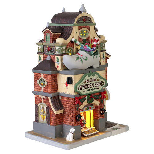 St. Nick's Wooden Shoe Shop edificio illuminato Lemax Caddington Village 22x15x10 cm - 35069 4