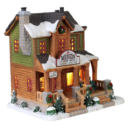 White Mountain Cider Mill bâtiment éclairé Lemax Vail Village 18x18x13 cm - 35071 4