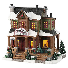 White Mountain Cider Mill edificio illuminato Lemax Vail Village 18x18x13 cm - 35071
