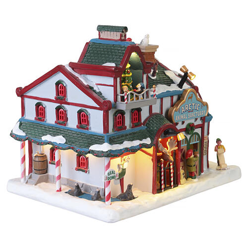 Arctic Animal Sanctuary edificio illuminato Lemax Santa'S Wonderland 18x22x16 cm - 35075 5