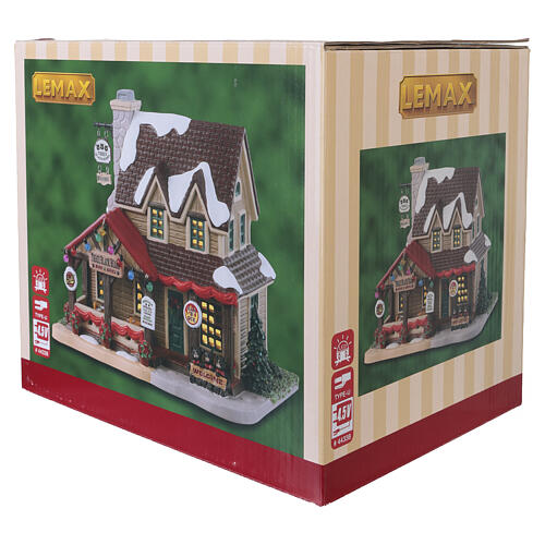 Three Black Bears Bar & Grill, illuminated building by Lemax, Vail Village, 6.1x7.2x5.0 in - 35078 7