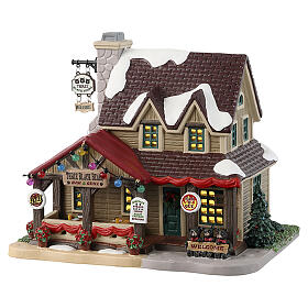 Three Black Bears Bar & Grill edificio illuminato Lemax Vail Village 15x18x13 cm - 35078