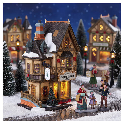 Tannenbaum Christmas Shoppe edificio illuminato Lemax Caddington Village 21x14x9 cm - 35845 2