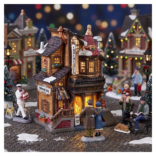 Lucy's Chocolate Shop beleuchtetes Gebäude Lemax Caddington Village 18x13x10 cm - 45052 2