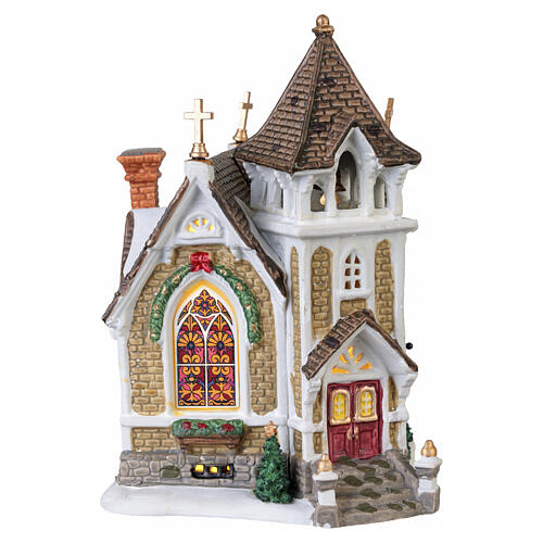 Little River Church beleuchtetes Gebäude Lemax Harvest Crossing 19x16x14 cm - 45069 5