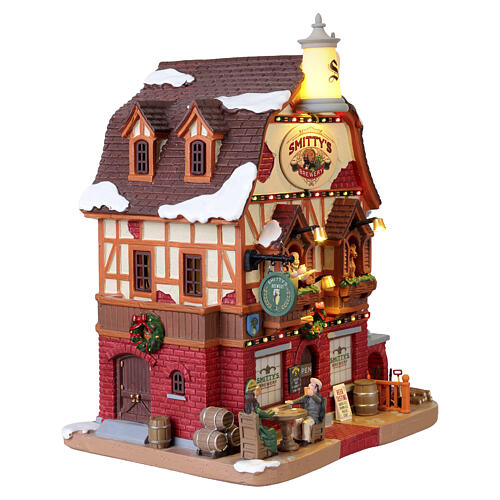 Smitty's Brewery edificio illuminato Lemax Caddington Village 25x20x15 cm - 45223 4