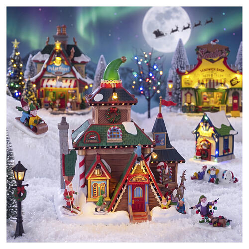 Elwood's Elf Lodge beleuchtetes Gebäude Lemax Santa's Wonderland 22x21x17 cm - 45224 2