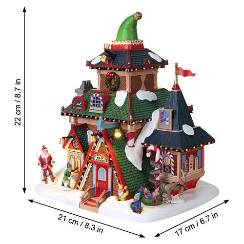 Elwood's Elf Lodge edificio illuminato Lemax Santa'S Wonderland 22x21x17 cm - 45224 3