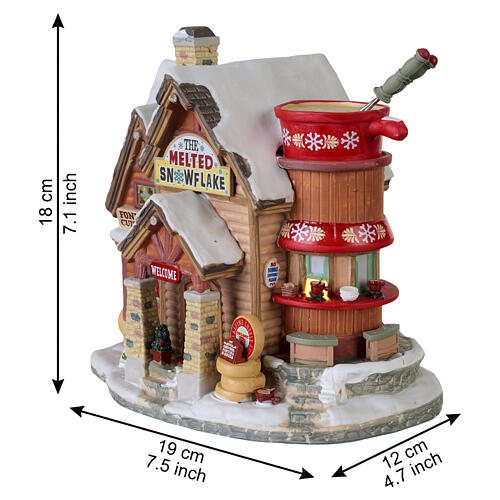 The Melted Snowflake bâtiment éclairé Lemax Vail Village 18x19x12 cm - 45231 3