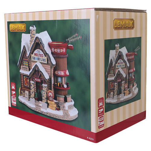 The Melted Snowflake bâtiment éclairé Lemax Vail Village 18x19x12 cm - 45231 7