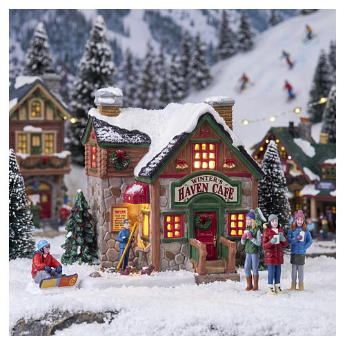 Winter's Haven Café beleuchtetes Gebäude Lemax Vail Village 15x17x14 cm - 45232 2