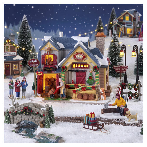 St. Bernard's Brewery & Distillery bâtiment éclairé Lemax Vail Village 14,5x17,7x14,5 cm - 45234 2