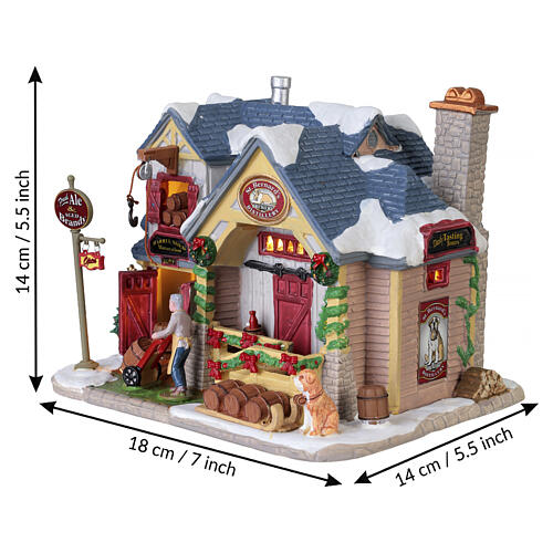 St. Bernard's Brewery & Distillery edificio illuminato Lemax Vail Village 14x18x14 cm - 45234 3