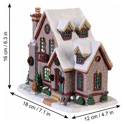 White Christmas beleuchtetes Gebäude Lemax Caddington Village 16x18x12 cm - 45235 3