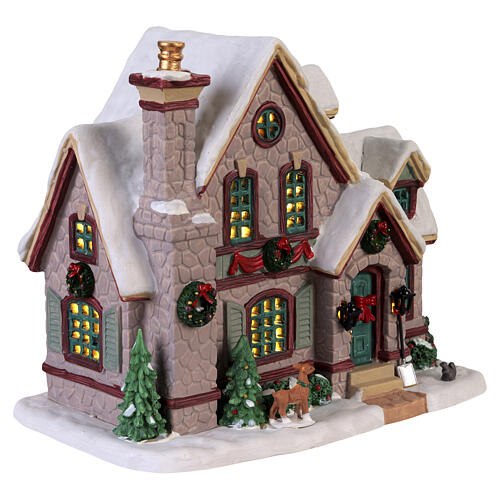 White Christmas beleuchtetes Gebäude Lemax Caddington Village 16x18x12 cm - 45235 4