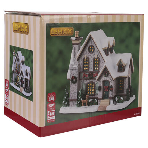 White Christmas beleuchtetes Gebäude Lemax Caddington Village 16x18x12 cm - 45235 7