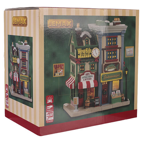 West Side Market Shops beleuchtetes Gebäude Lemax Caddington Village 19x16x13 cm - 45244 8