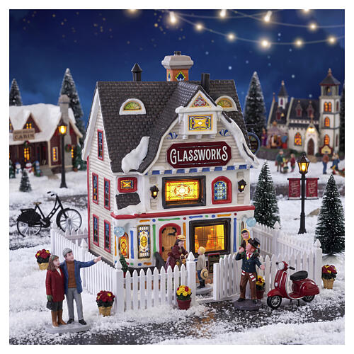 Glassworks edificio illuminato Lemax Caddington Village 22x18x13 cm - 45245 2