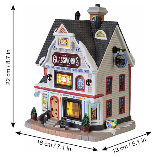 Glassworks edifício iluminado Lemax Caddington Village 22x18x13 cm - 45245 3