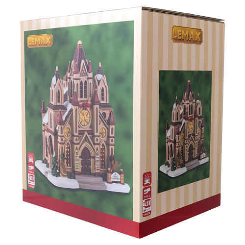 Grace Cathedral illuminated building by Lemax, Caddington Village, 8.5x7.1x6.0 in - 45255 7