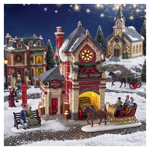 Crane's Carriages edificio illuminato Lemax Caddington Village 21x16x14 cm - 45258 2
