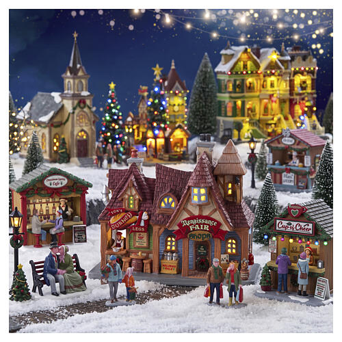 Renaissance Fair Shops edificio illuminato Lemax Caddington Village 17x20x12 cm - 45260 2