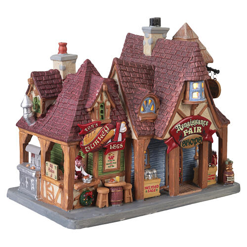 Renaissance Fair Shops edificio illuminato Lemax Caddington Village 17x20x12 cm - 45260 3