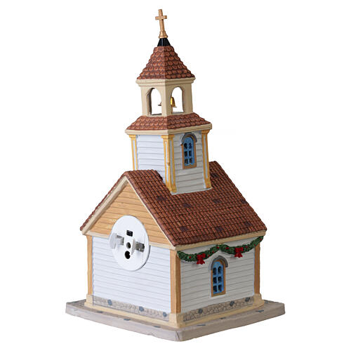 The New Village Church edificio illuminato Lemax Caddington Village 23x13x12 cm - 45261 5