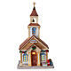 The New Village Church edificio illuminato Lemax Caddington Village 23x13x12 cm - 45261 s1