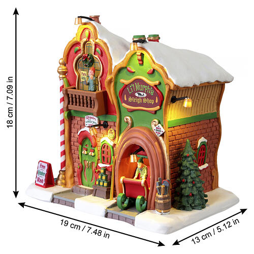 Li'l Murph's Sleigh Shop beleuchtetes Gebäude Lemax Santa's Wonderland 18x19x13 cm - 45264 3
