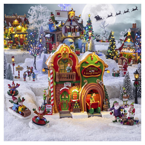 Li'l Murph's Sleigh Shop edificio illuminato Lemax Santa'S Wonderland 18x19x13 cm - 45264 2