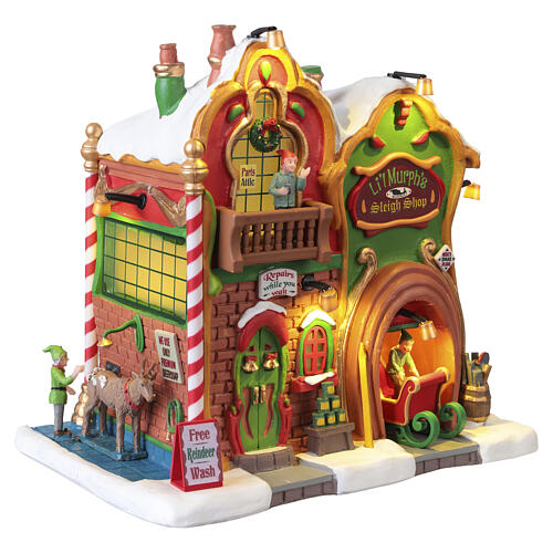 Li'l Murph's Sleigh Shop edificio illuminato Lemax Santa'S Wonderland 18x19x13 cm - 45264 4