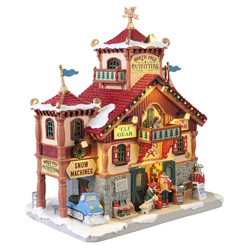 North Pole Outfitters beleuchtetes Gebäude Lemax Santa's Wonderland 25x23x14 cm - 45266 4