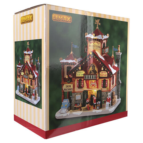 North Pole Outfitters beleuchtetes Gebäude Lemax Santa's Wonderland 25x23x14 cm - 45266 7